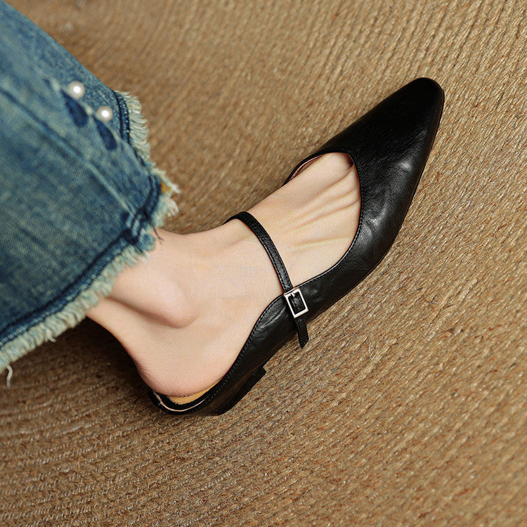 Vellara Genuine Leather Mules