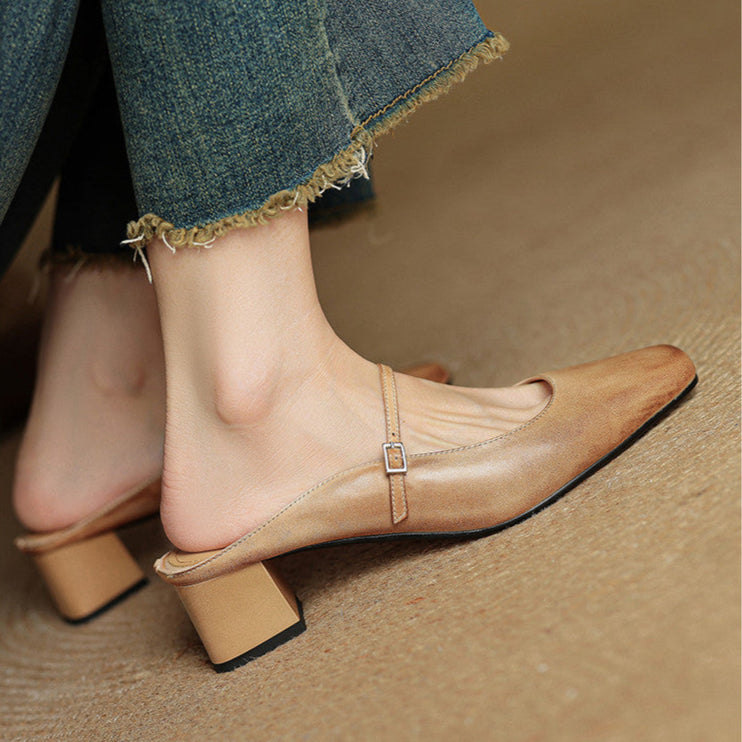 MIRANO — Leather Mules