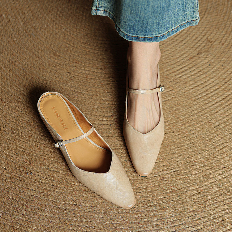 Vellara Genuine Leather Mules