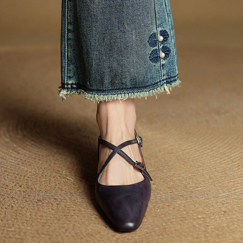 CALIANA — Leather Flats