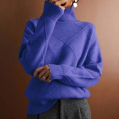 CALIANE — High Neck Knitted Sweater