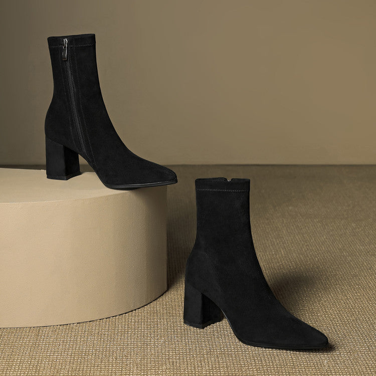 Tylia Genuine Suede Boots