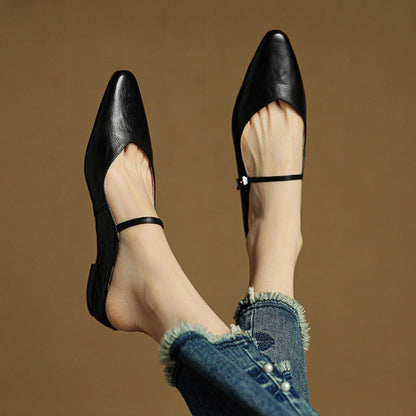 Vellara Genuine Leather Mules