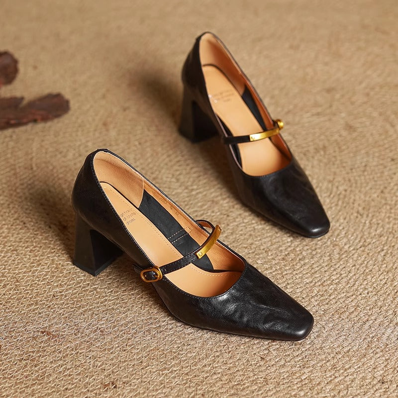 Vellora - Structured Leather Pumps