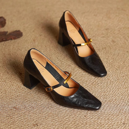 Vellora - Structured Leather Pumps
