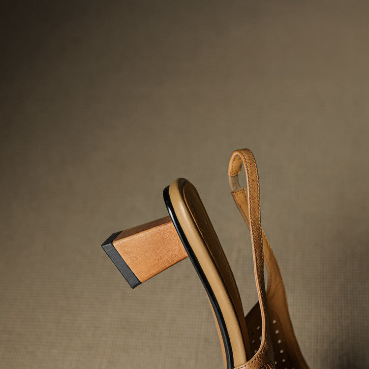 CALLIA — Woven Leather Slingbacks