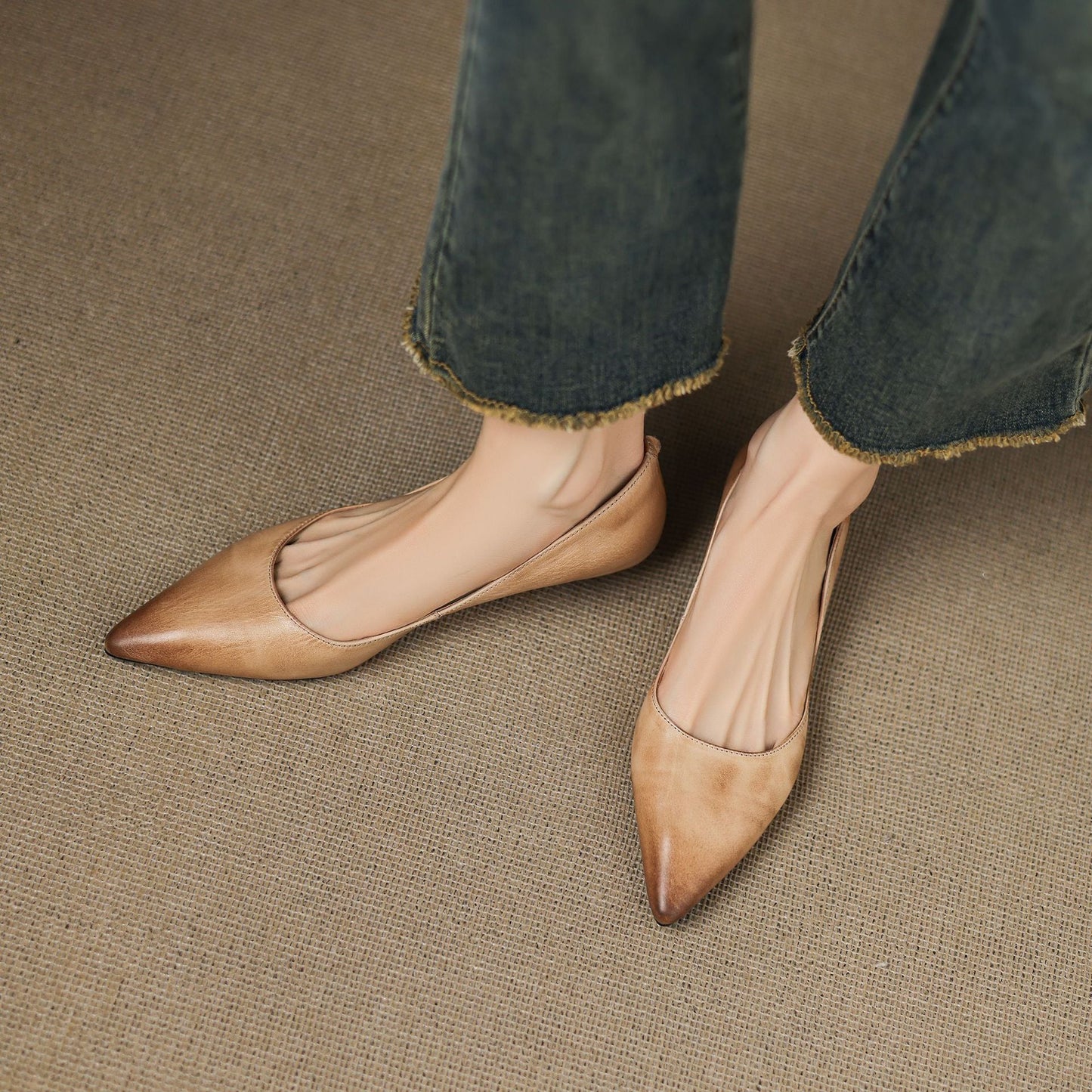 Zefina Grace Leather Loafers