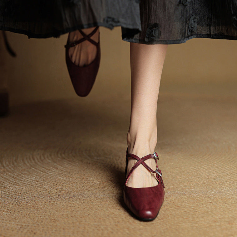 CALIANA — Leather Flats