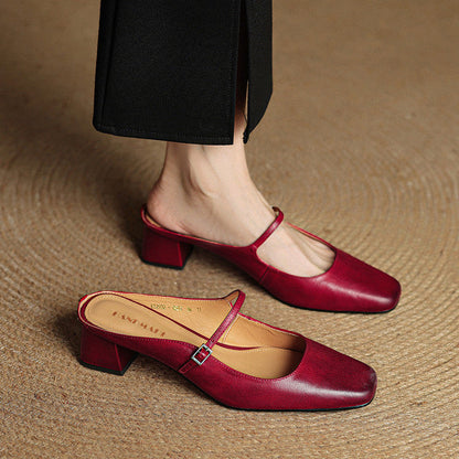 MIRANO — Leather Mules