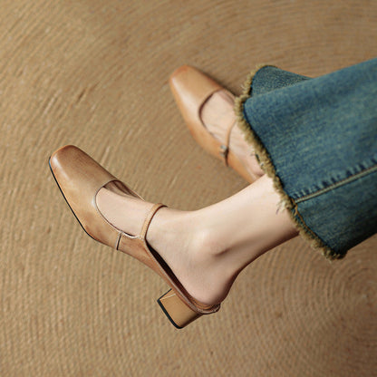 Aurelia Luxe T-Strap Sandals
