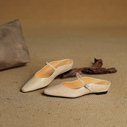 Vellara Genuine Leather Mules
