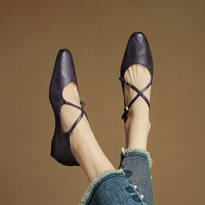 CALIANA — Leather Flats