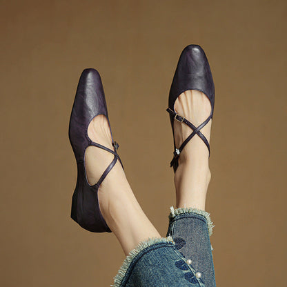 CALIANA — Leather Flats