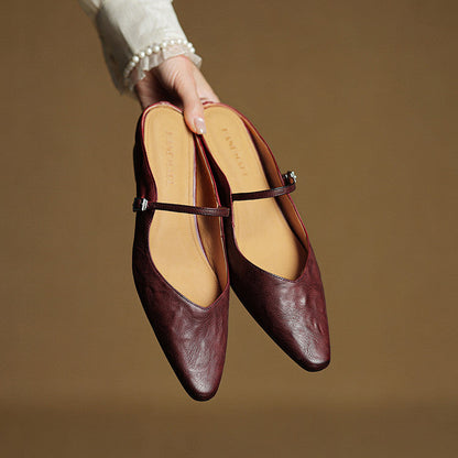 Vellara Genuine Leather Mules