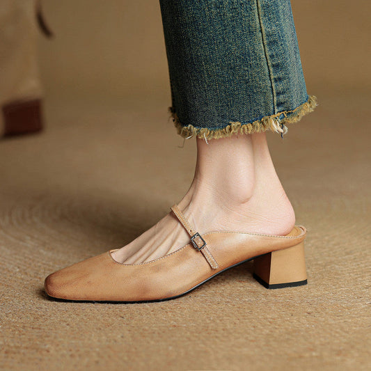 MIRANO — Leather Mules