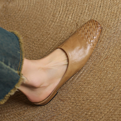 VIANNA — Woven Leather Mules