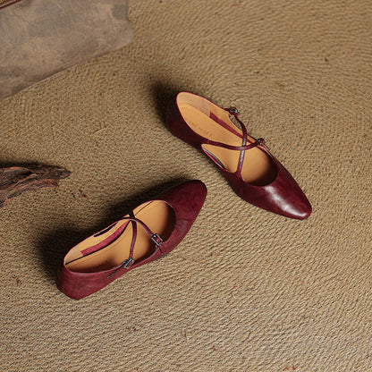 CALIANA — Leather Flats