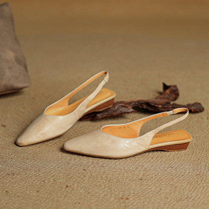 ALINZA — Leather Slingbacks