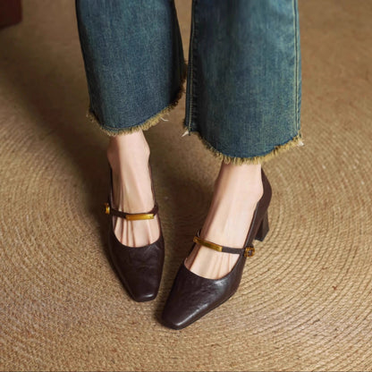 Vellora - Structured Leather Pumps