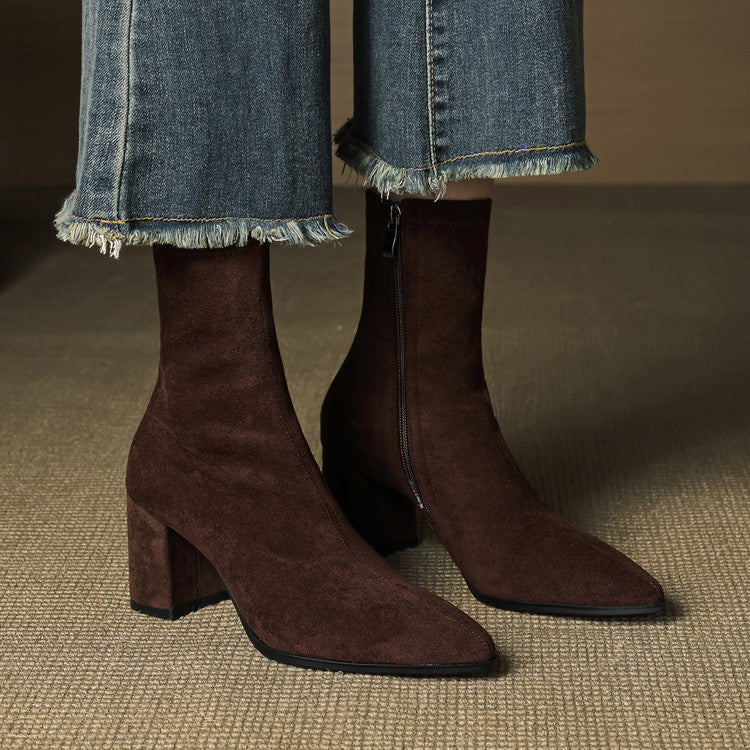 Tylia Genuine Suede Boots