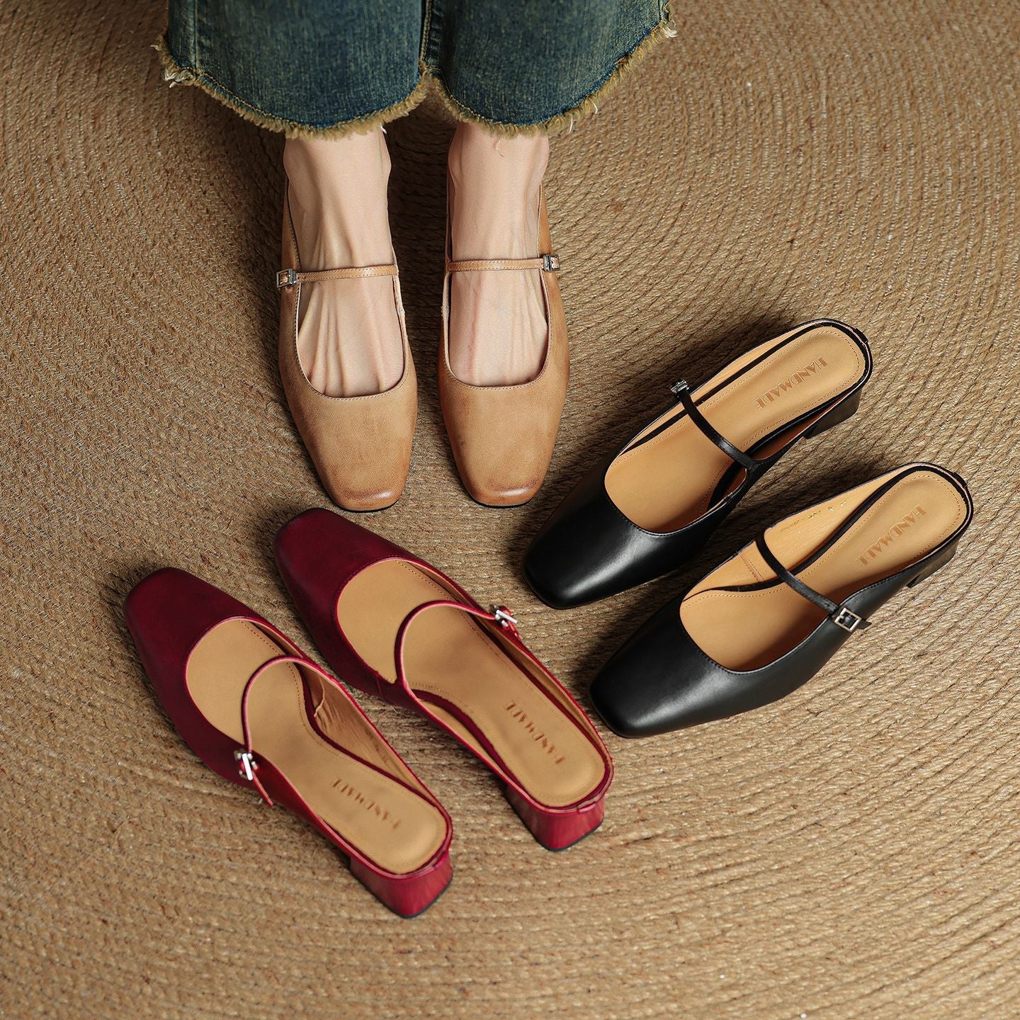 Aurelia Luxe T-Strap Sandals