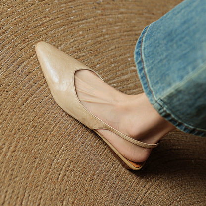 ALINZA — Leather Slingbacks