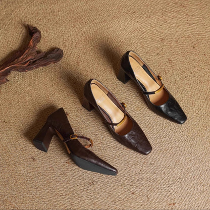Vellora - Structured Leather Pumps