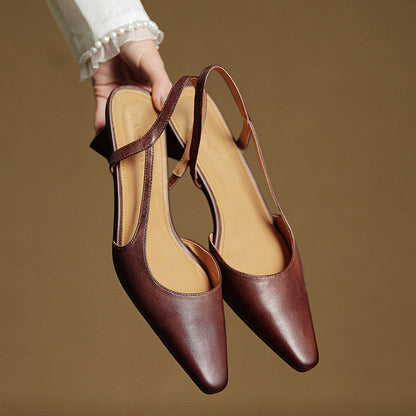 Lysara - Leather Elegance Pumps