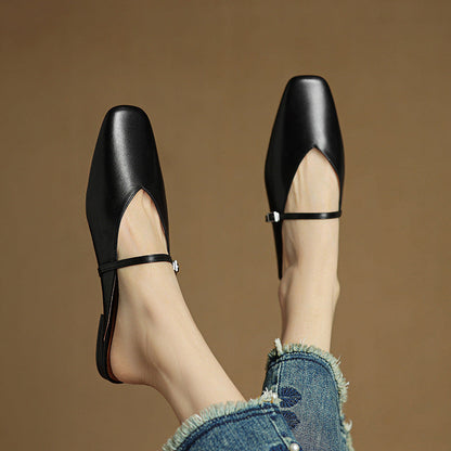 Marisol Genuine Leather Mules