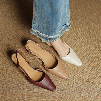 Lysara - Leather Elegance Pumps