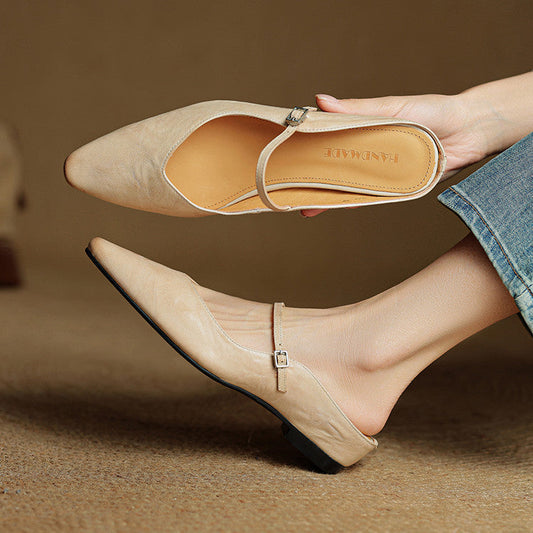 Vellara Genuine Leather Mules