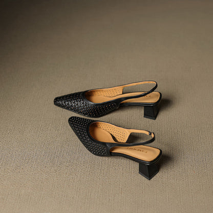 CALLIA — Woven Leather Slingbacks