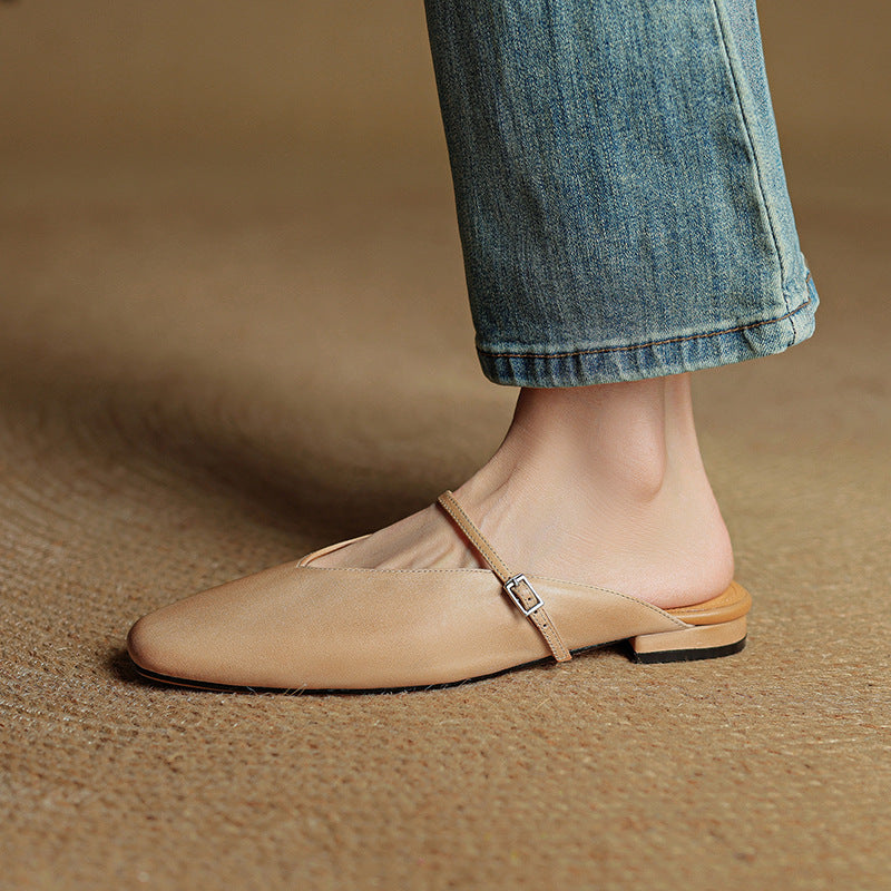 Avenelle Grace Leather Slides