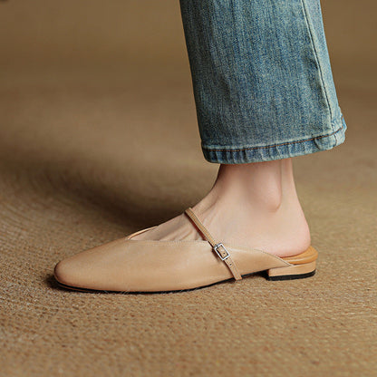Avenelle Grace Leather Slides