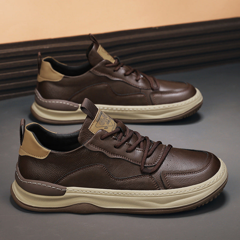 CERVELLO — Italian Leather Sneakers