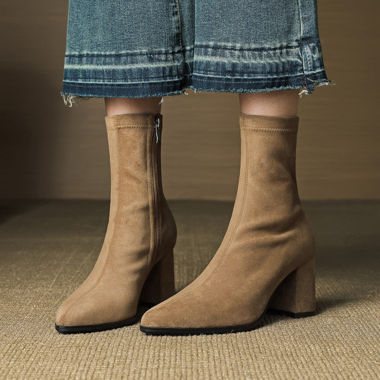 Tylia Genuine Suede Boots