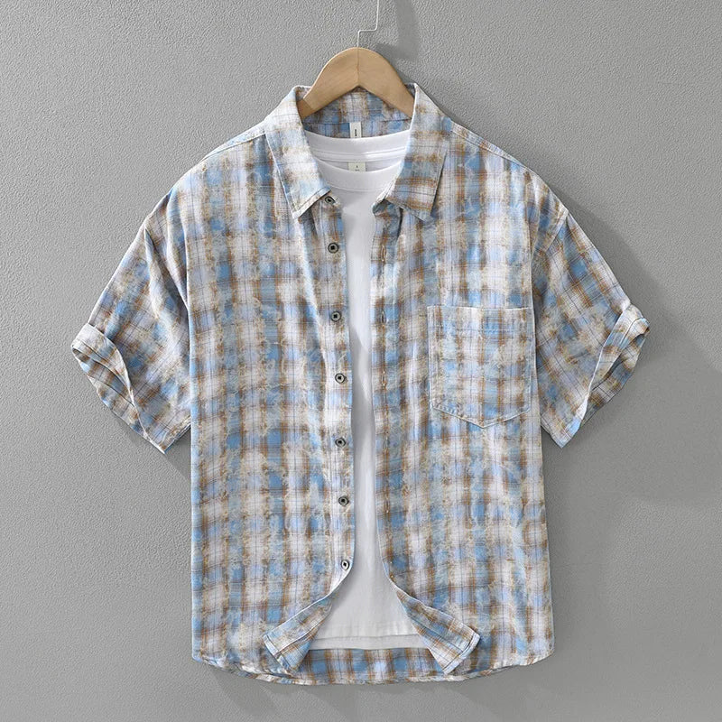Vellure — Cotton Checkered Shirt