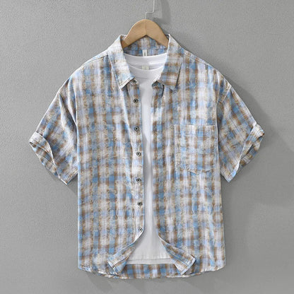 CALVIN COVE — Cotton Checkered Shirt