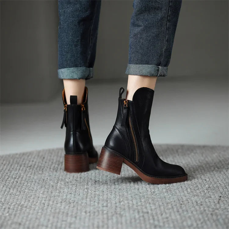 Vellara - Vegan Leather Booties
