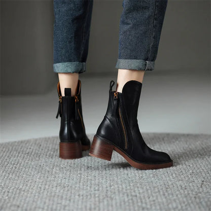 Vellara - Vegan Leather Booties