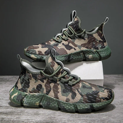 NATURAIRE — Camo Mesh Sneakers