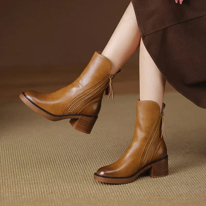 Vellara - Vegan Leather Booties