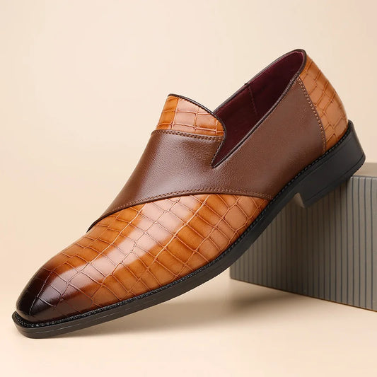 Vellura — Suede Patchwork Loafers