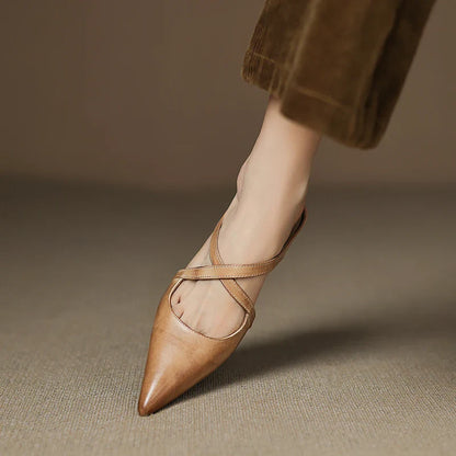 Aurelia Elegante Leather Mules
