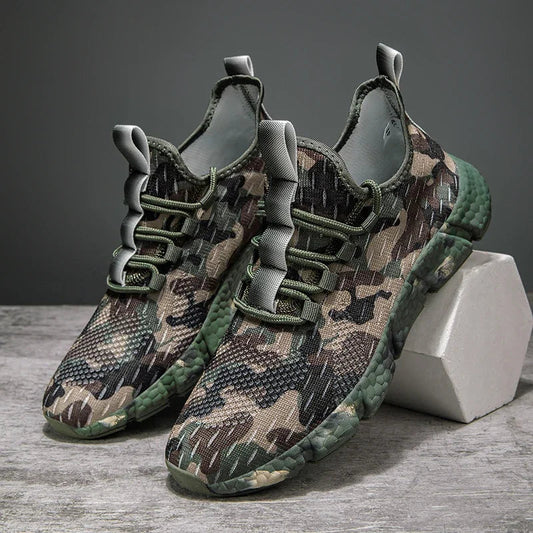 NATURAIRE — Camo Mesh Sneakers