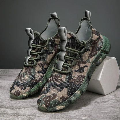 NATURAIRE — Camo Mesh Sneakers