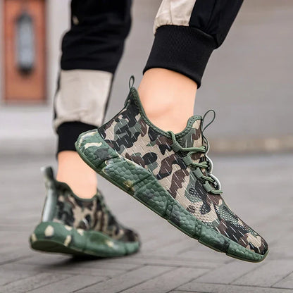 NATURAIRE — Camo Mesh Sneakers