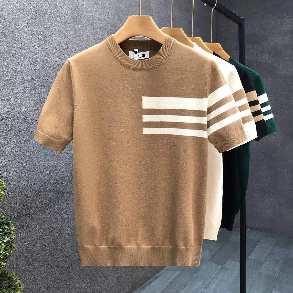 XAVIERO — Cotton Knit Crewneck Sweater