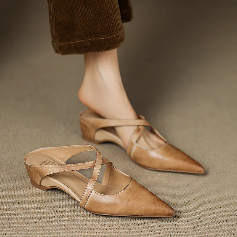 Aurelia Elegante Leather Mules