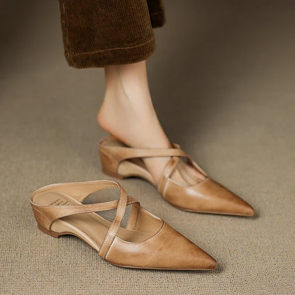 Aurelia Elegante Leather Mules